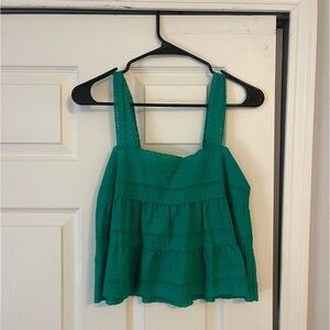GIANNI BINI green tank top Size: Small worn once!